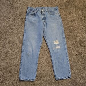 Levi Strauss Co. Classic Blue Distressed Women's Jeans